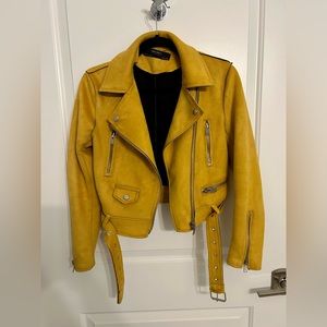 Zara suede moto jacket